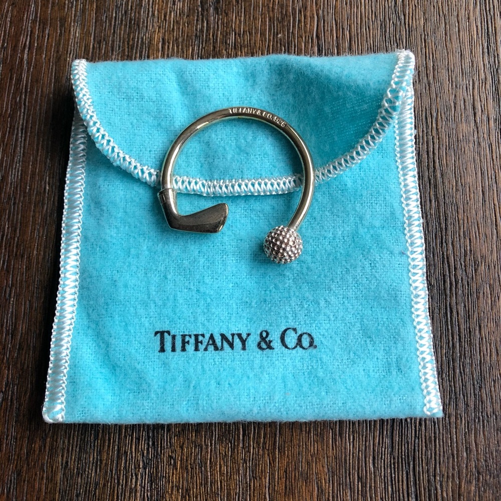 Tiffany & Co Sterling Silver Golf Club Keychain